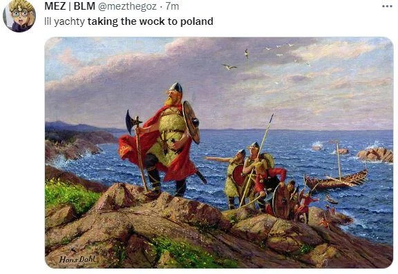 Renaissance Viking warriors painting.