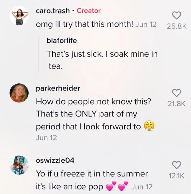 TikTok comment thread viral spread.