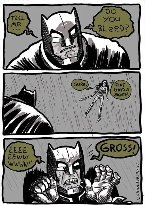 A trailer still of the armored Batman used in early meme circulation, sourced from a Screen Rant article on the film.