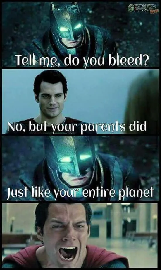 A popular remix pairs Batman's ominous question with the Mean Girls catchphrase "You can't just ask people if they're X."
