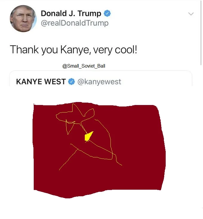 A joke meme framing the Trump-Kanye exchange as a more 'ambitious crossover' than Avengers: Infinity War.