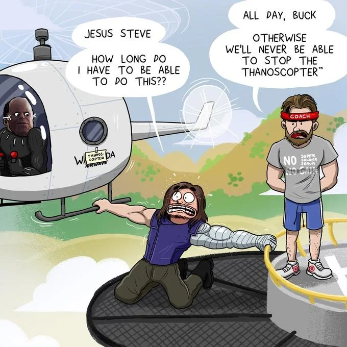 Ted Lasso Thanoscopter fan art.