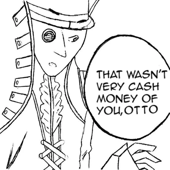 Fan-made variation of the meme featuring a hand-drawn officer character addressing 'Otto.'