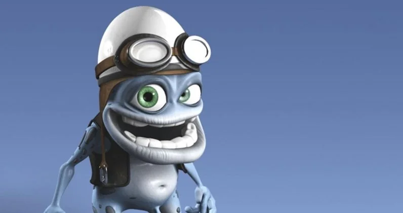 The official 3D character render of Crazy Frog, originally known as 'The Annoying Thing,' created by Erik Wernquist based on Daniel Malmedahl's engine impression.