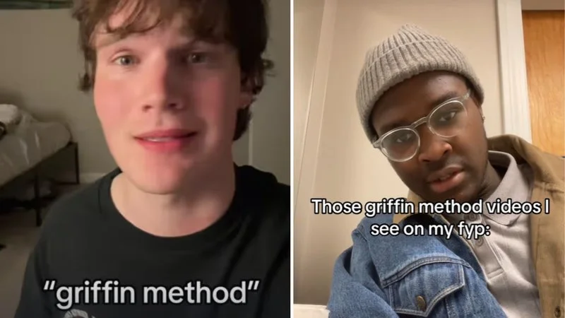 Griffin Method TikTok trend split-screen meme.