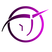 Invisible Pink Unicorn circular emblem logo.