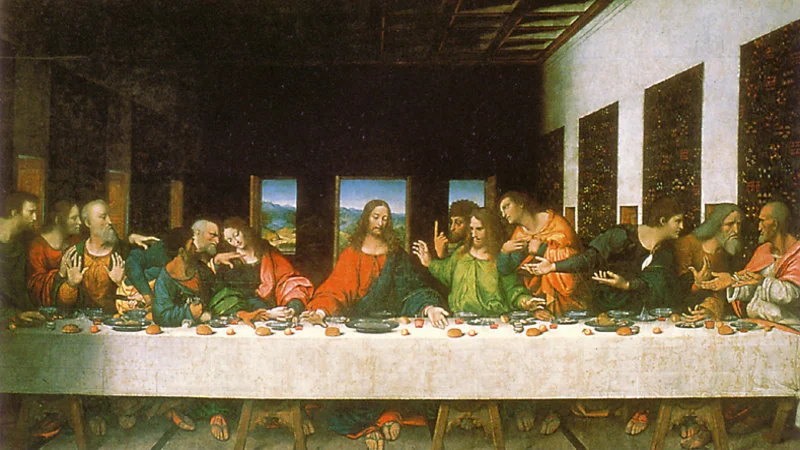 Original da Vinci Last Supper template.