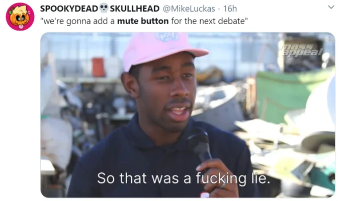 The Mute Button 2020 Presidential Debate
