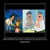 Simpsons versus Family Guy comparison poster.