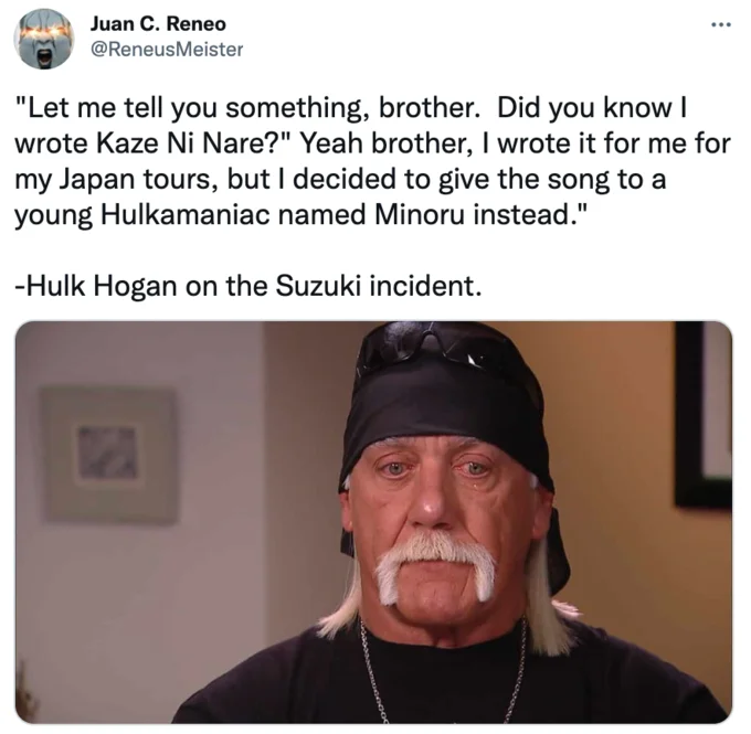Hulk Hogan quote attribution parody.