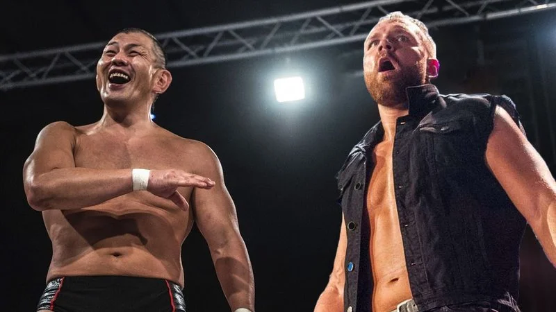 Minoru Suzuki in wrestling ring.