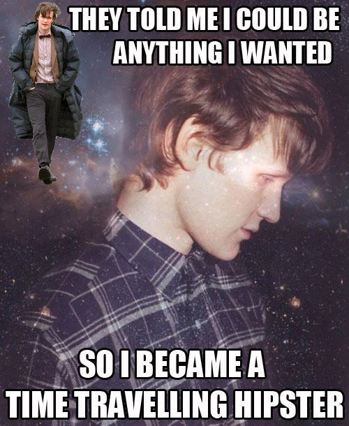A Doctor Who variant featuring Matt Smith's Eleventh Doctor, poking fun at the character's hipster-styled wardrobe as a time traveller.