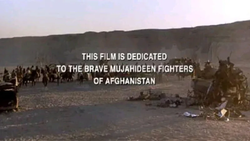 Original Rambo III meme source image.