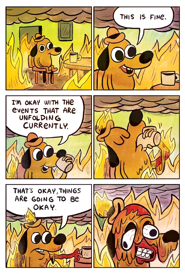 Original On Fire webcomic source material.