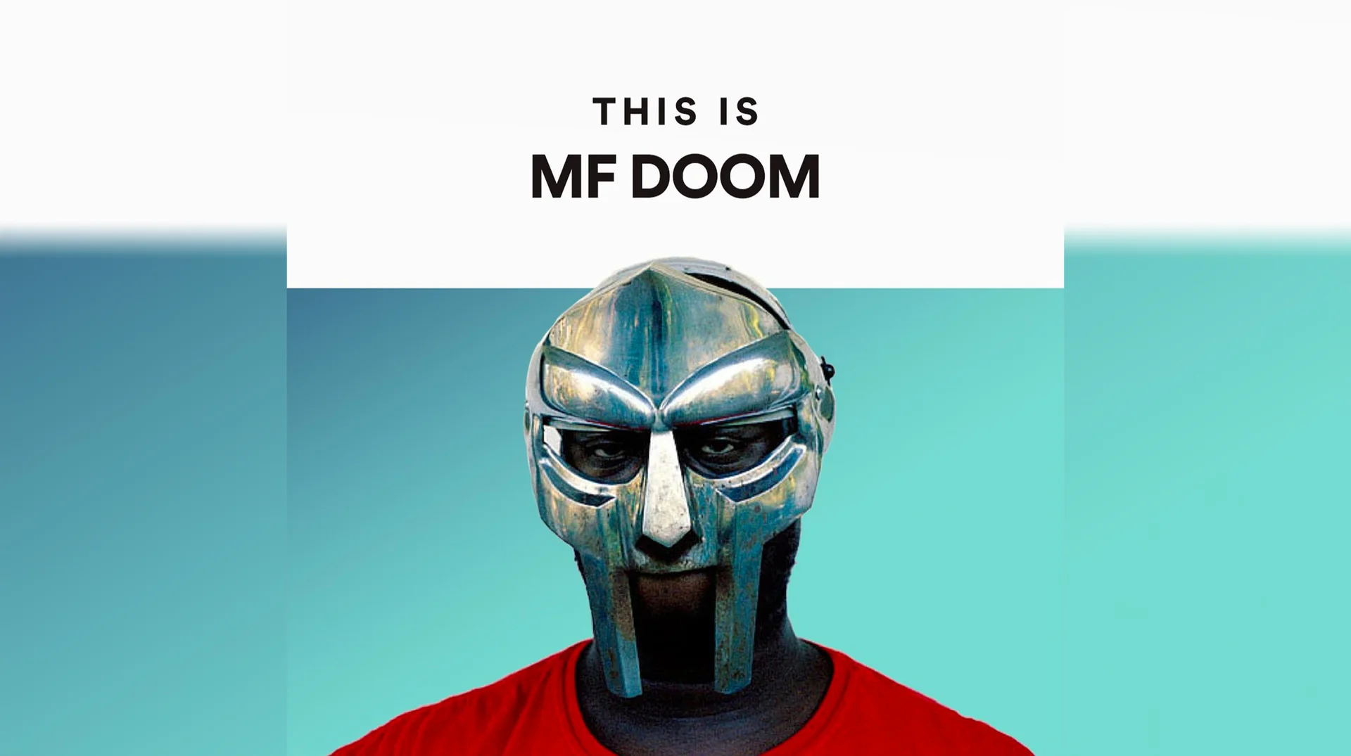 The 'This Is MF DOOM' image featuring the masked rapper Daniel Dumile, which became a widely circulated meme template honoring the late hip-hop artist.