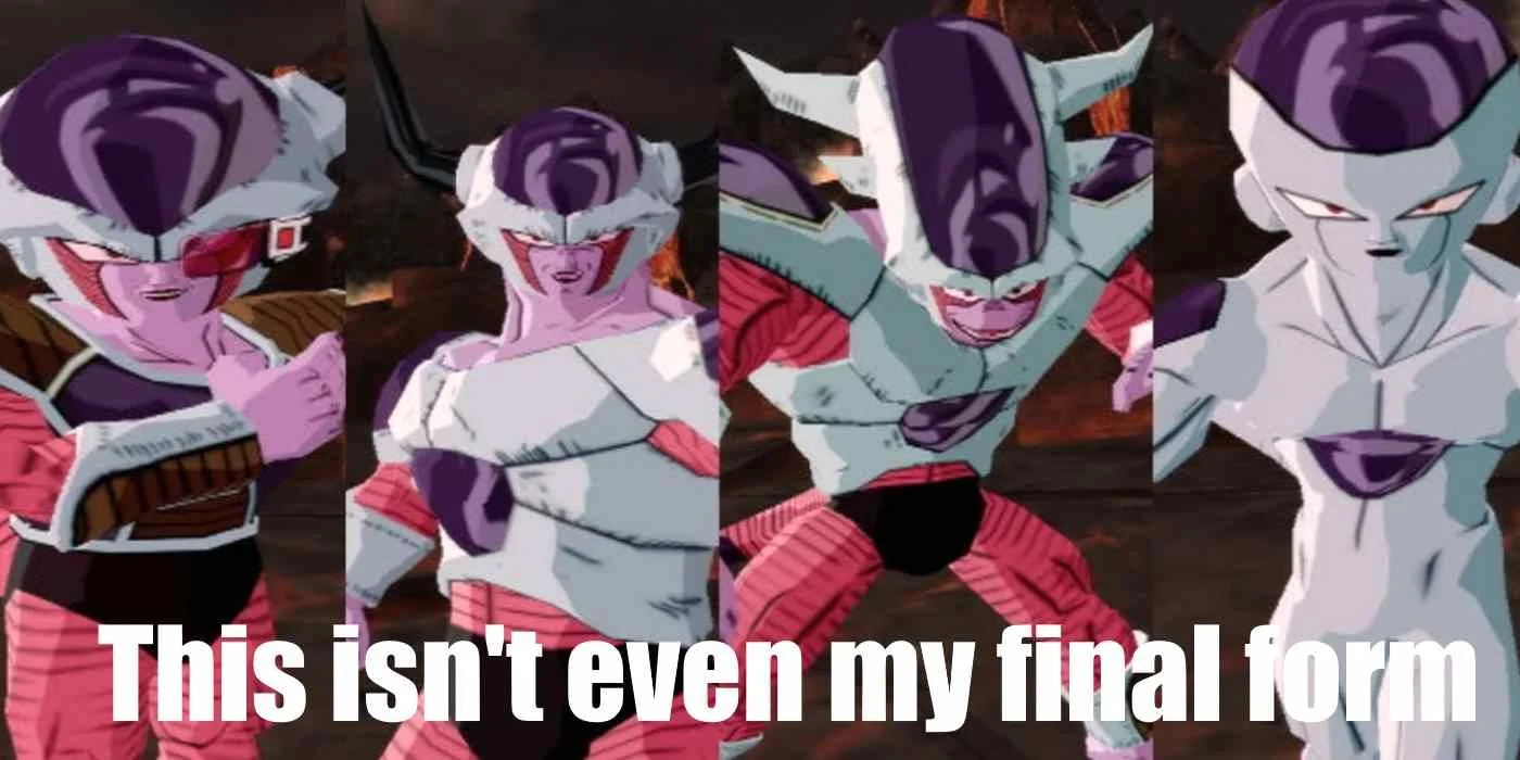 Dragon Ball Z Frieza transformations.