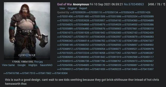 Thor God Of War Ragnarok