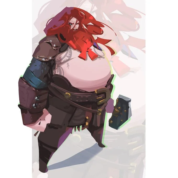 Female character gender-swap fan art.