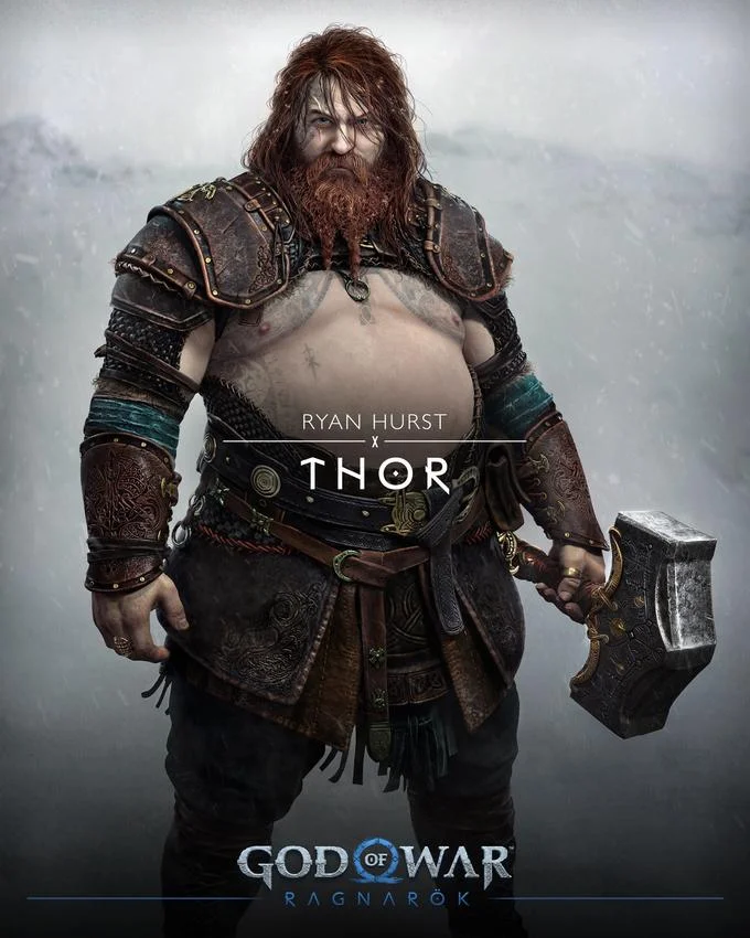 Official Thor character reveal promotional art.