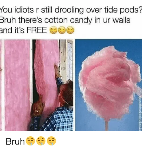 Visual appeal comparison cotton candy.