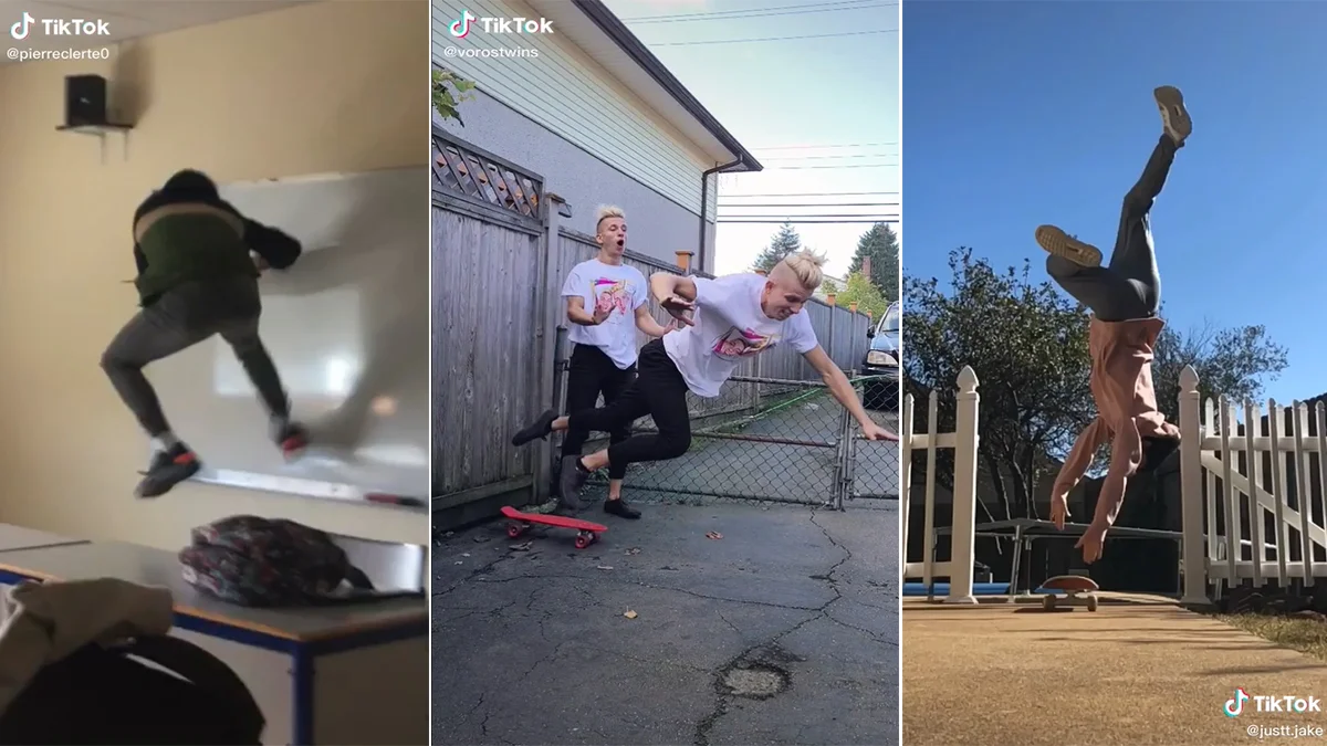 Viral TikTok trend with freeze-frames synced to Oh No song