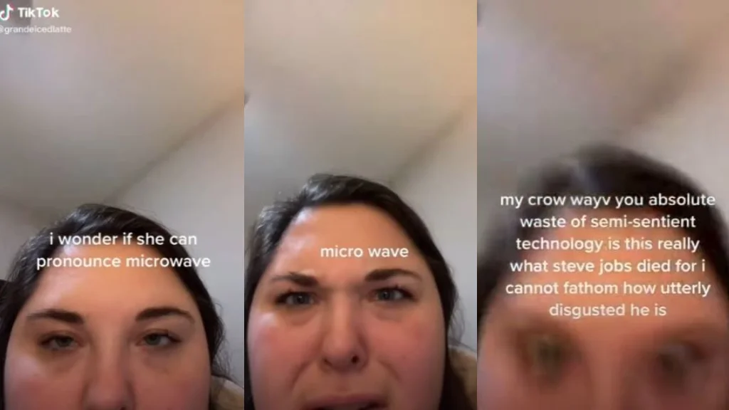 Microwave misinterpretation text-to-speech.