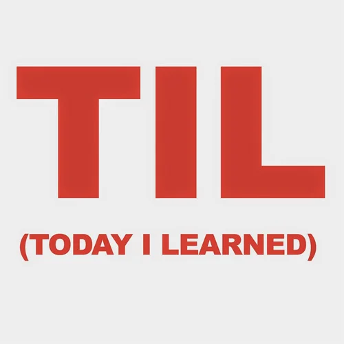 The 'TIL' (Today I Learned) acronym graphic commonly used to represent the meme and online posting format.