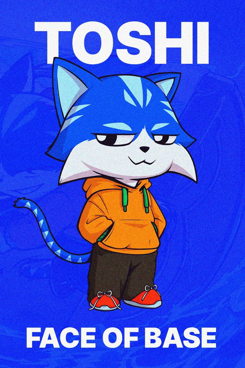 Toshi memecoin Base blockchain mascot.