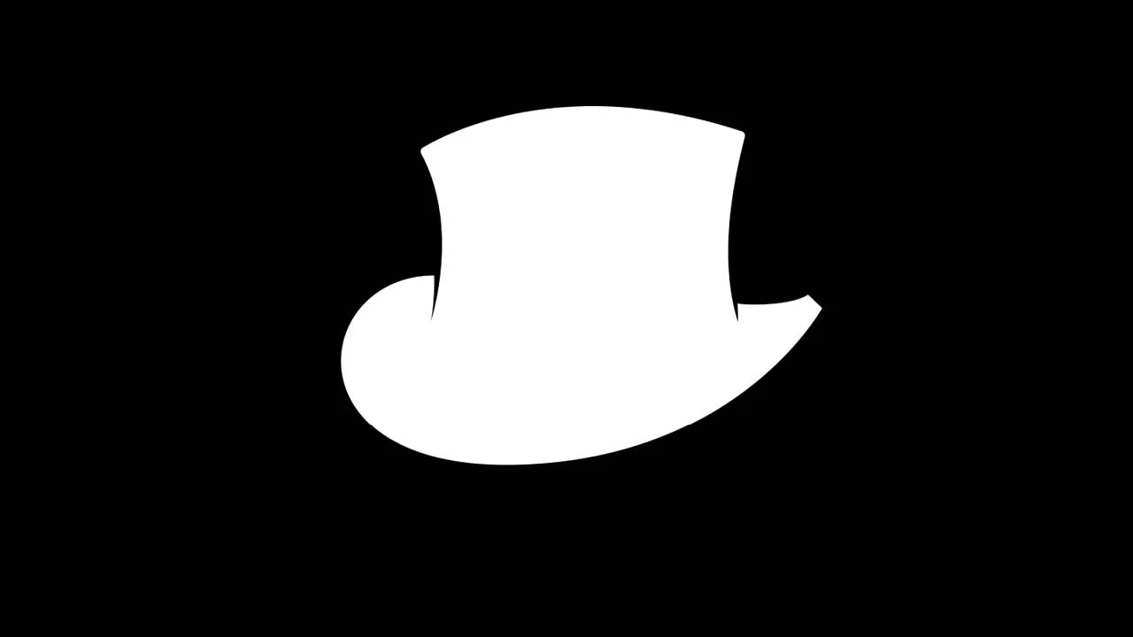 The signature top hat logo used by TotalBiscuit (John 'TotalBiscuit' Bain) for his 'Cynical Brit' brand and YouTube channel.