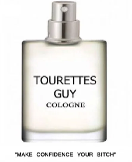 A fan-made parody ad for "Tourettes Guy Cologne," riffing on Danny's catchphrases.