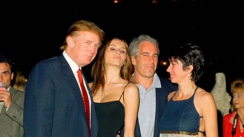 Trump and Epstein photograph from 1990s.