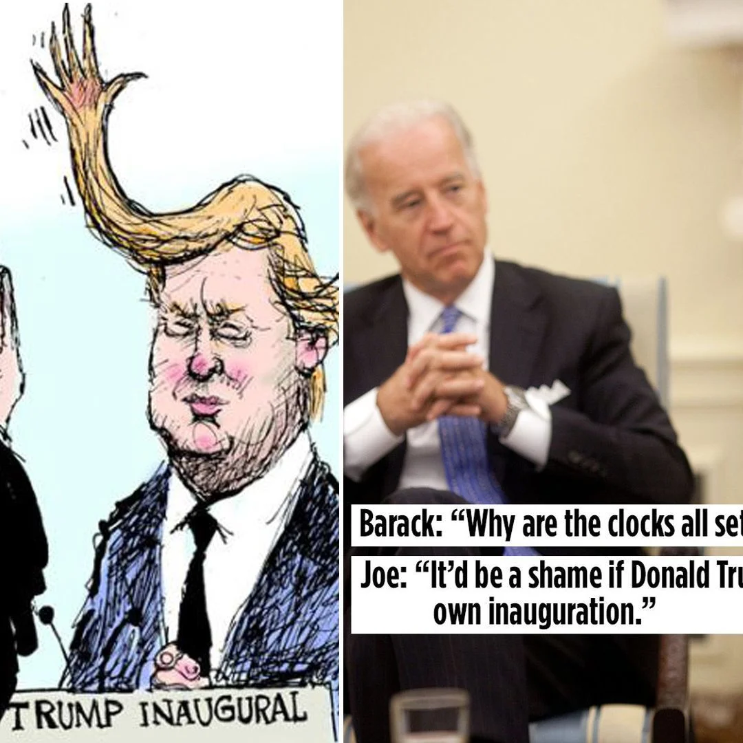 Trump Biden comparison meme.