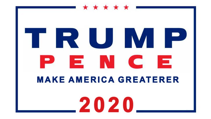 A parody Trump-Pence 2020 campaign poster bearing the mock slogan 'Make America Greaterer,' used as the entry's icon image.