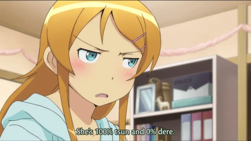 Classic tsundere personality archetype.