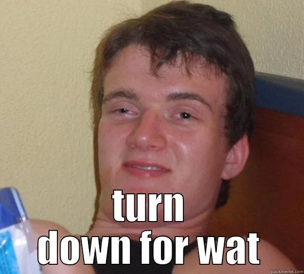 Classic meme with questioning expression.