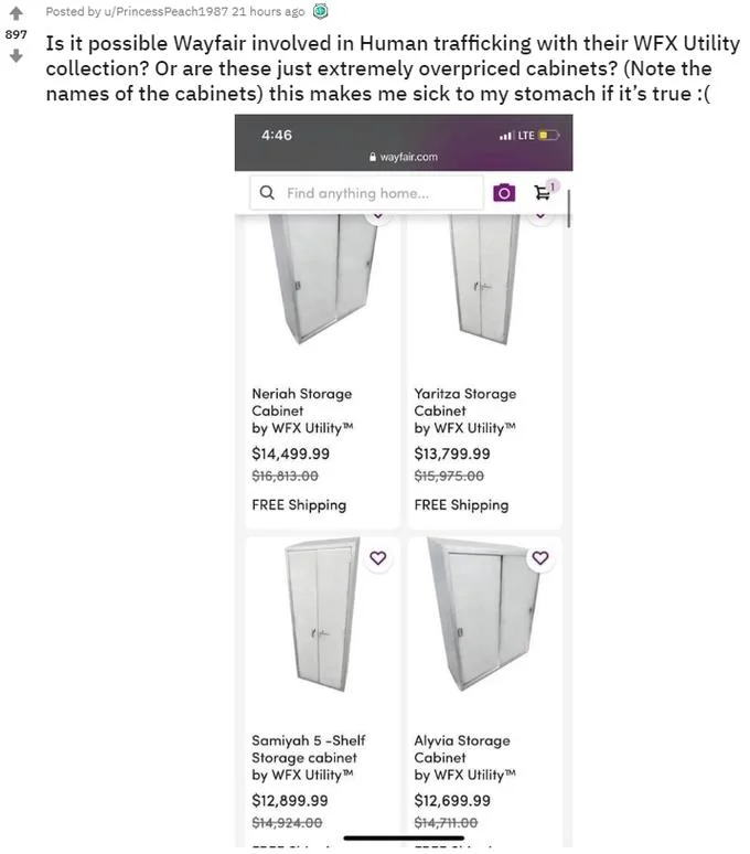 Originating Reddit post of conspiracy theory.