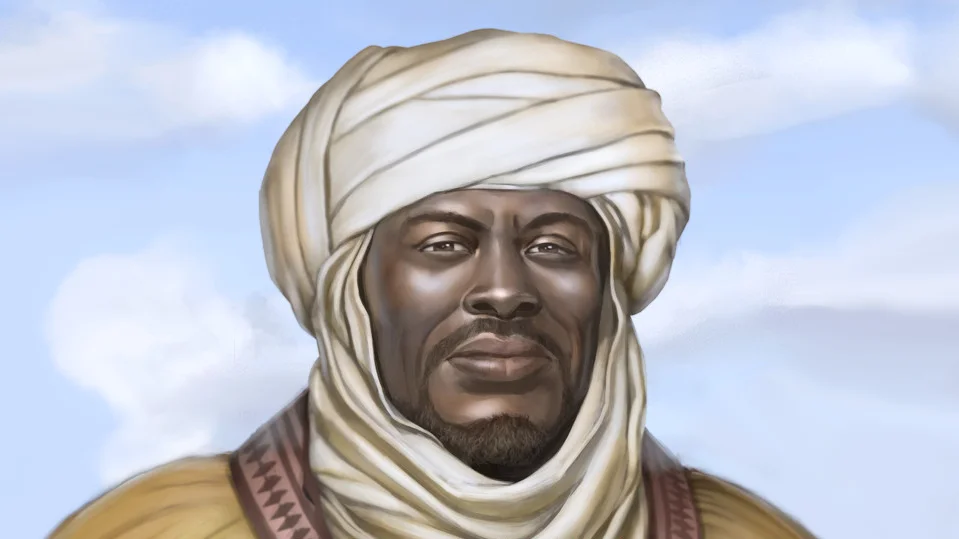 The iconic portrait image associated with the 'We Wuz Kings' meme, depicting a dignified Black ruler in traditional turban.