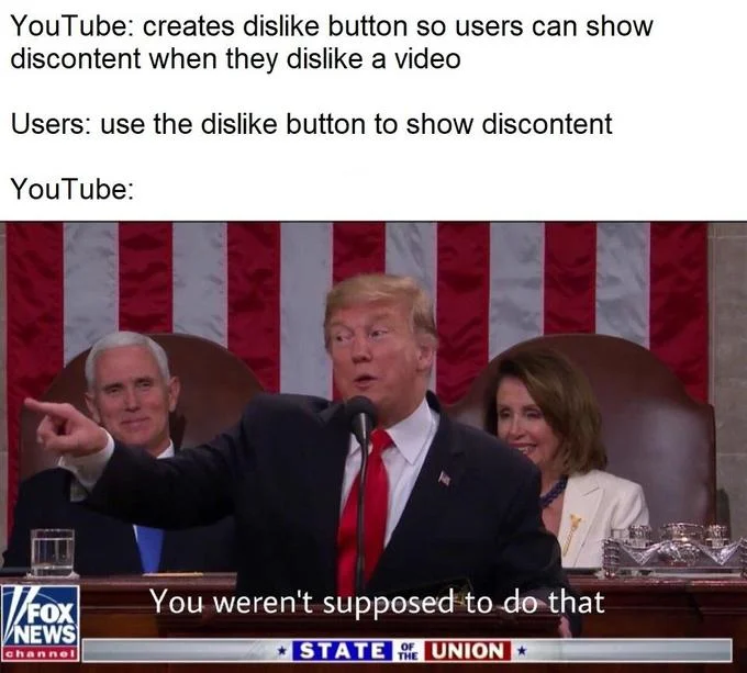 Unexpected consequences meme variant.