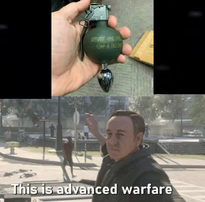 Dark humor military equipment variation.