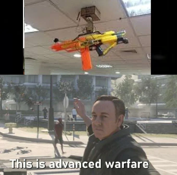 Toy gun placement weaponized as advanced tactics.