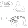 The iconic wheeze comic reaction meme.