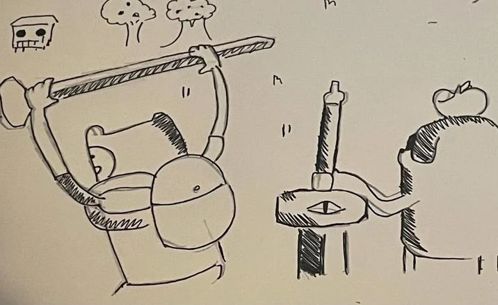 A fan-made whiteboard drawing recreating the iconic Jake scream moment from Adventure Time.