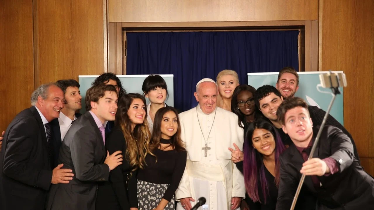 The 2016 Vatican meeting between Pope Francis and prominent YouTubers, where MatPat famously gifted the pontiff a copy of Undertale.