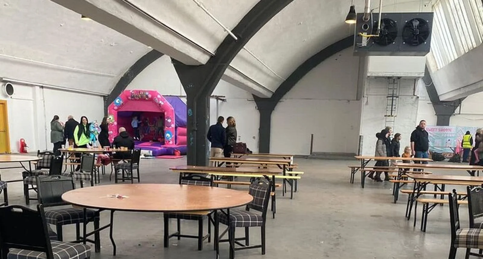 The disappointing venue interior.