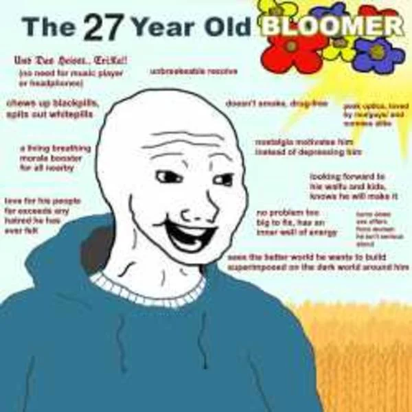 The canonical Bloomer archetype character.