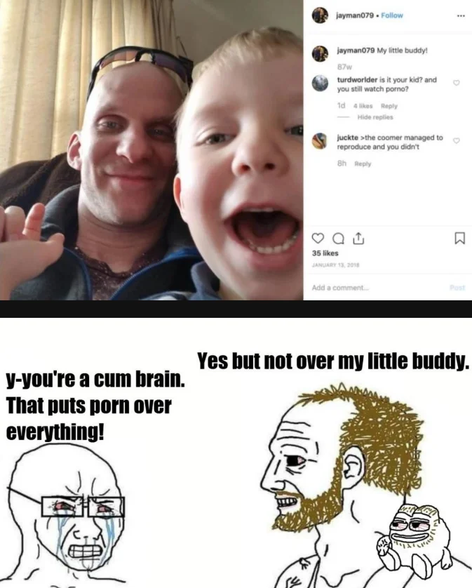 Coomer meme commentary on Instagram.