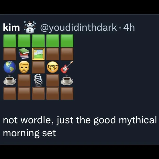 Good Mythical Morning set variation.