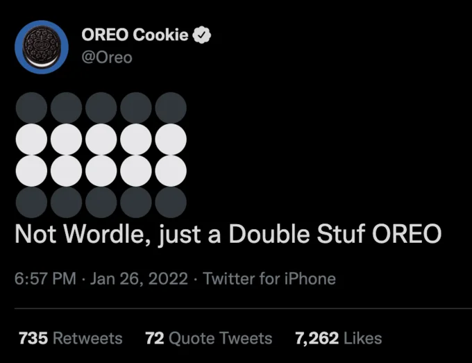 Corporate OREO branded meme.