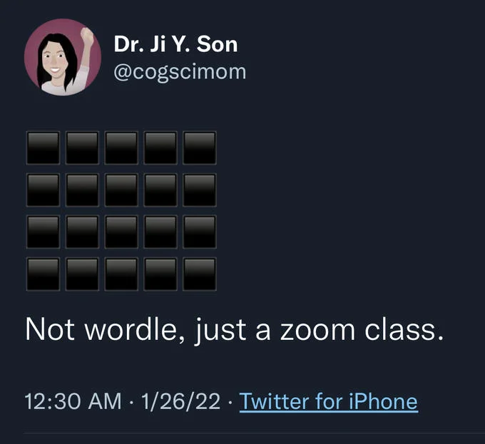 Zoom class meeting grid comparison.