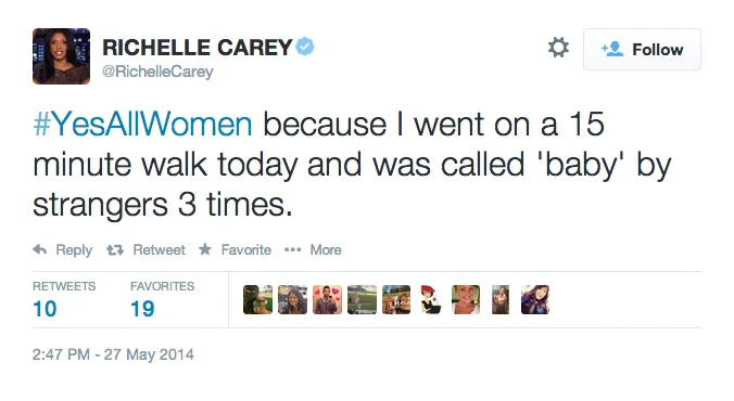 Pervasive street harassment experience.